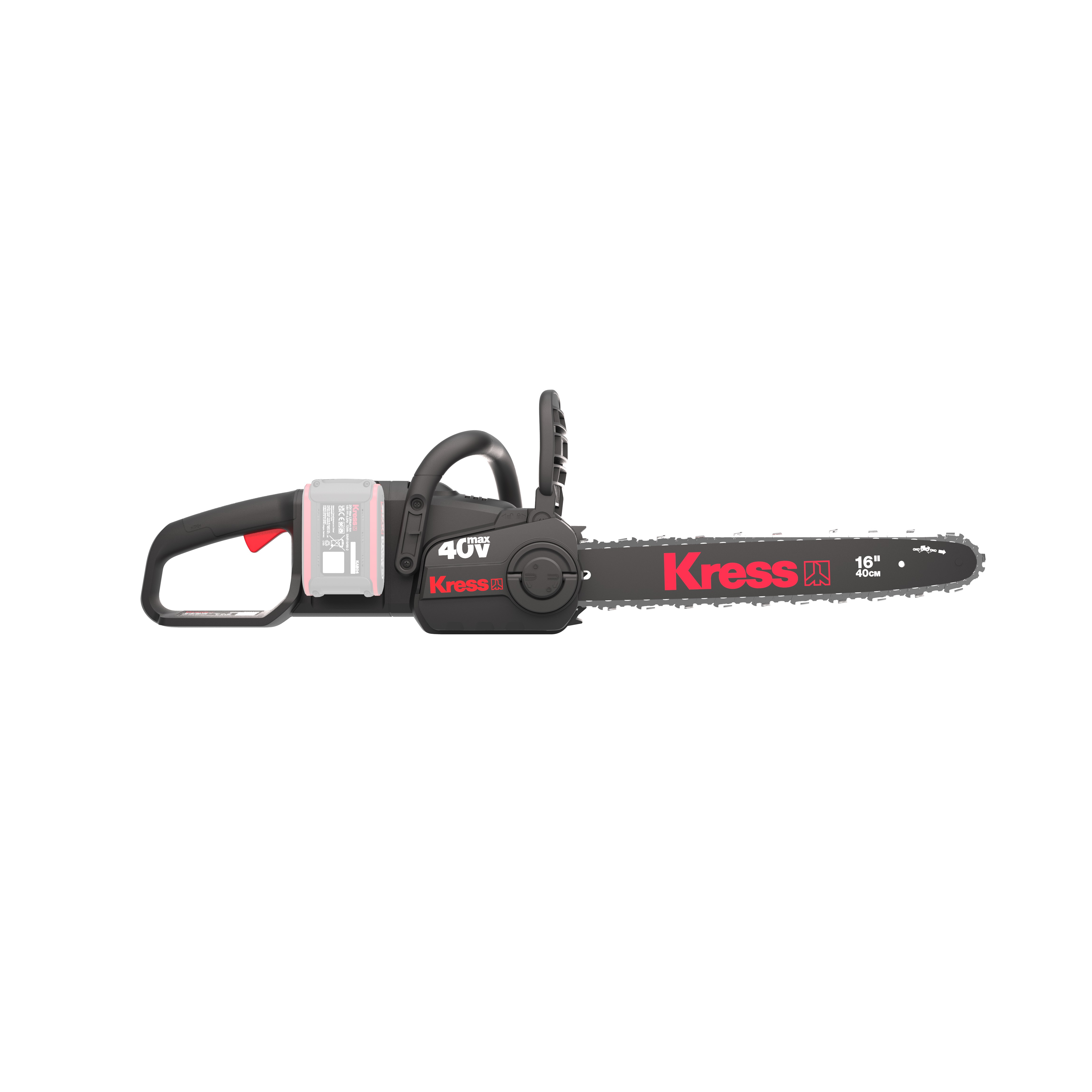 KRKG347E  Motosierra 40cm + 2x Bateria 4,0Ah 20V y Cargador doble 4A