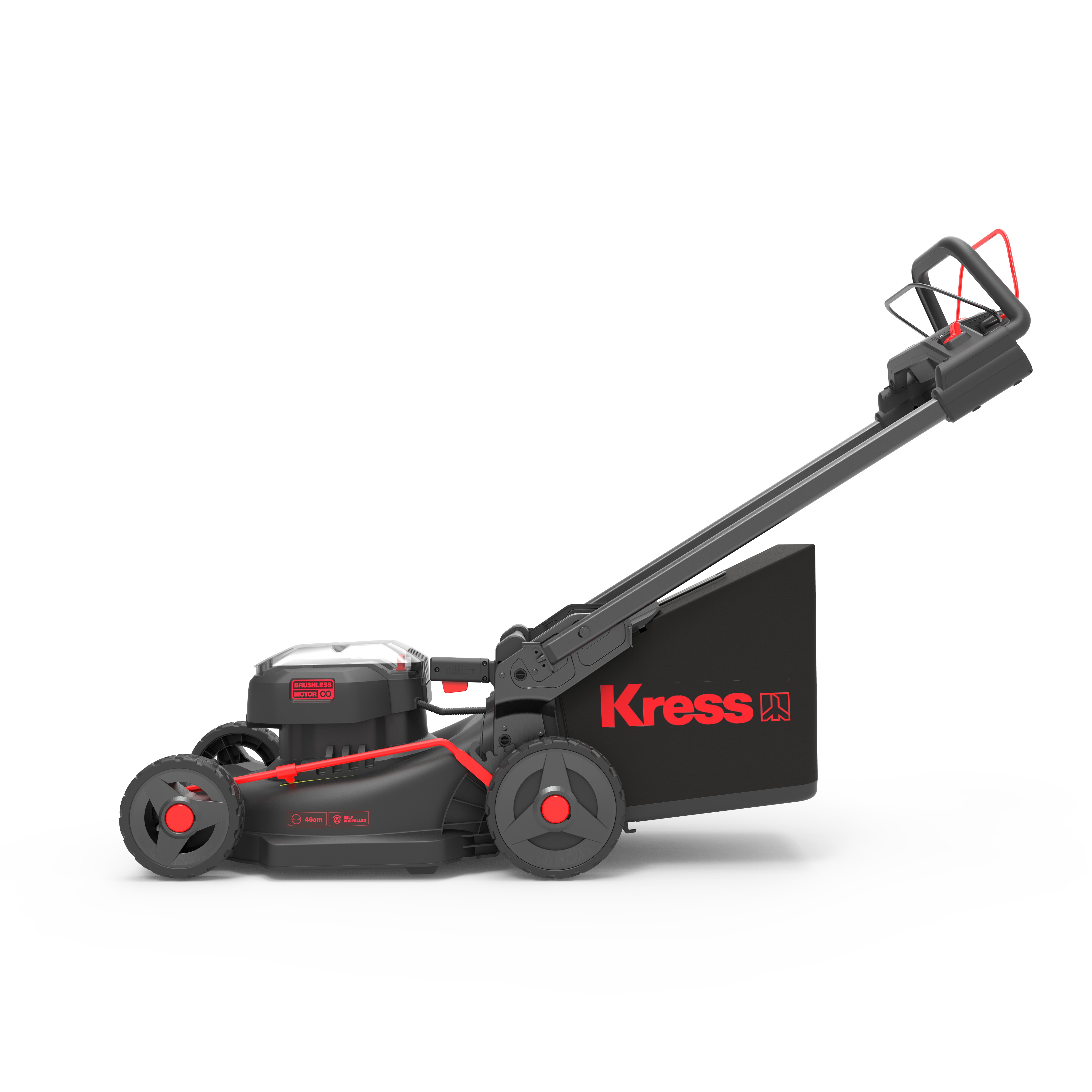 KRKG757E  Cortacesped c/traccion 46cm+Bateria 4,0Ah 60V y Cargador 5A