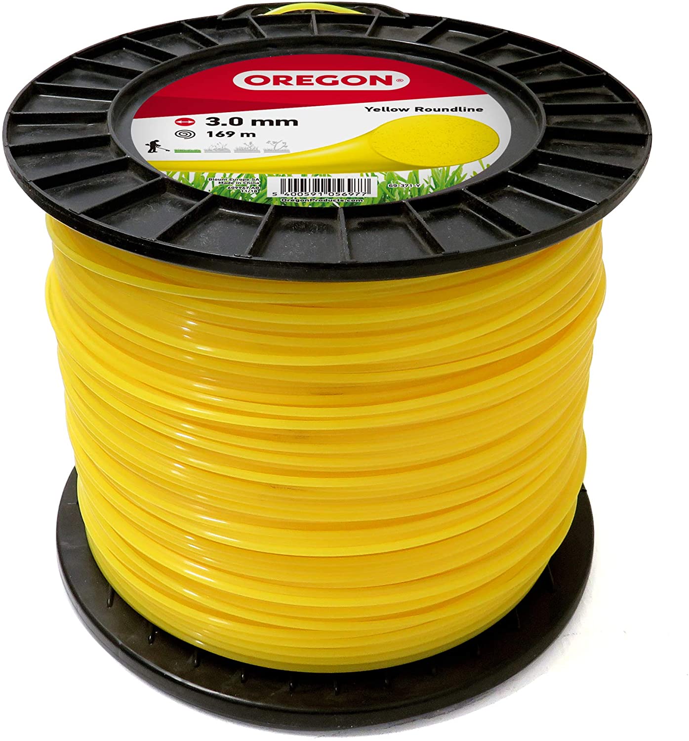 OR69-371-Y  Hilo Desb. nylon amarillo redondo 3,0mm x 169m.