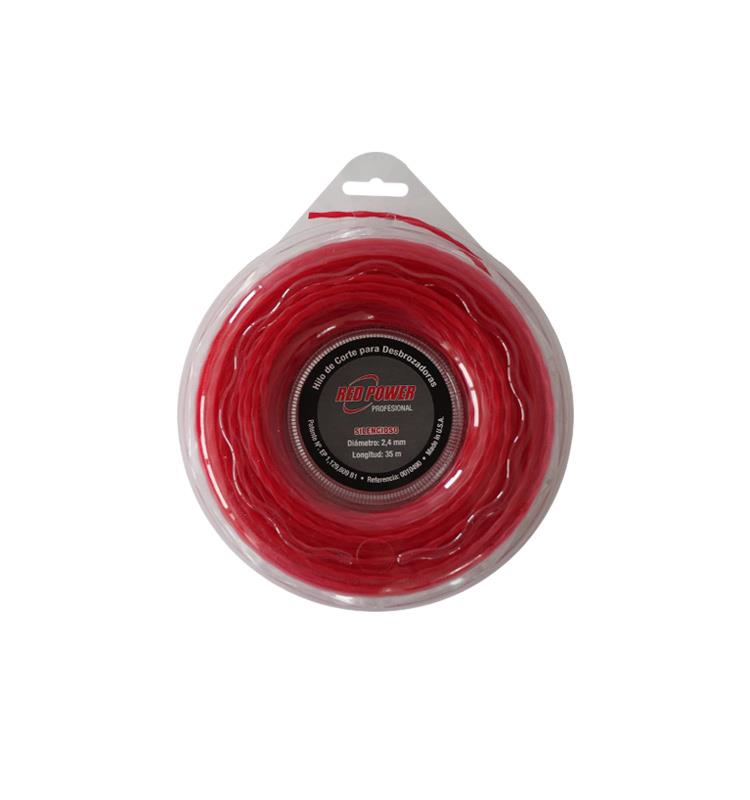 TBL0010260  Hilo Desb. Nylon 2,4mm x 70m VORTEX ROJO